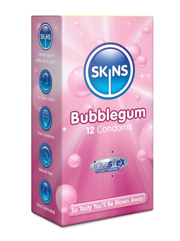 Skins (UK) Condoms Bubblegum Condoms  - 12 Pack